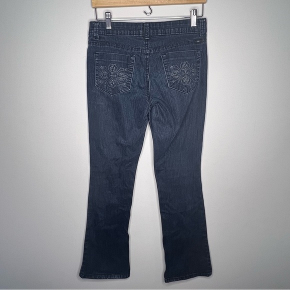 L.E.I Women's Jeans Low Rise Flare Boot Cut Julia Indigo size 10-12 - Picture 6 of 10